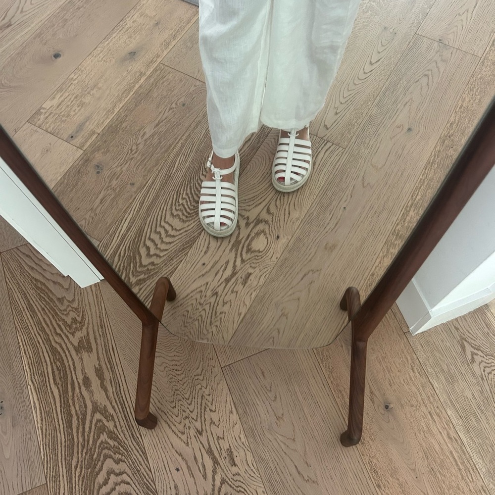 CHANEL White Sandals